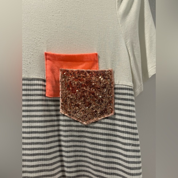 Sequin Pocket short sleeve tee Large - Picture 3 of 4